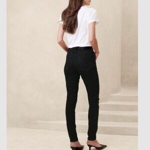 Banana Republic High Rise Skinny Jeans Black Size 26 excellent condition